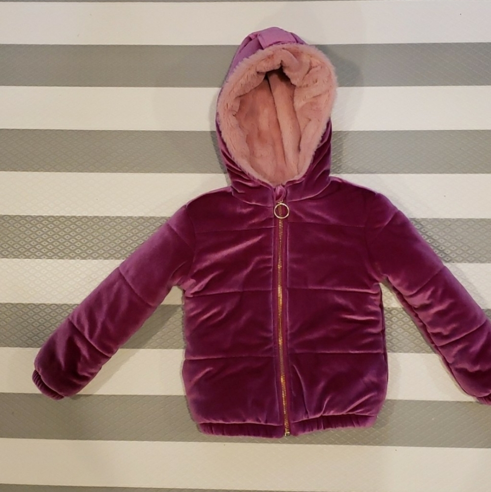 3T Purple Toddler Winter Coat